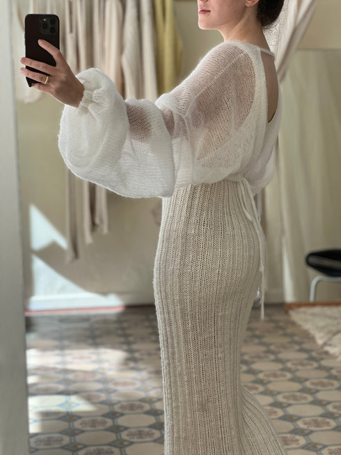 GAIA Silk Mohair Bridal Cardigan