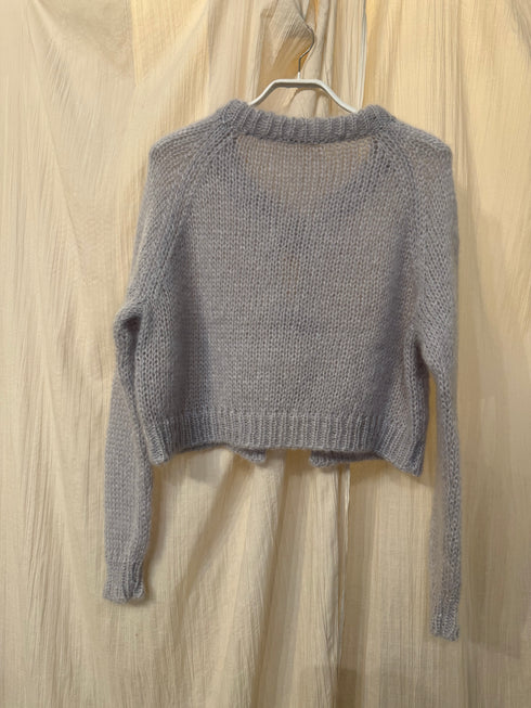 The Bowie Cardigan Light Grey