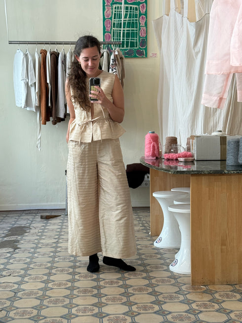 Dupion Silk Trousers Megan