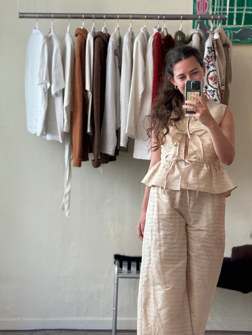 Dupion Silk Trousers Megan