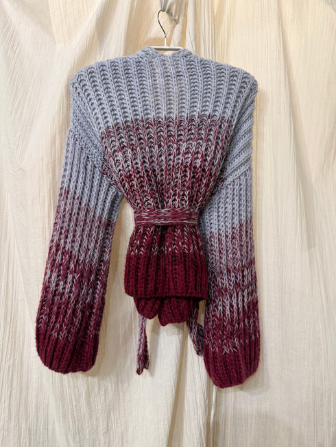 SALE Cashmere Silk Brioche Cardigan S/M