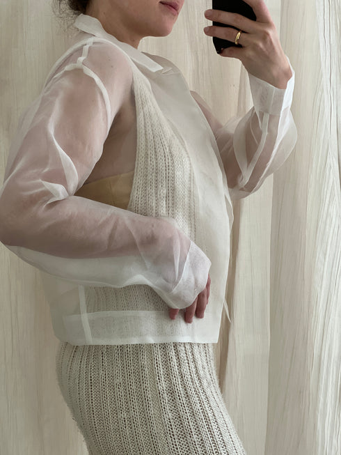 CLARA Eri Silk Organza Jacket