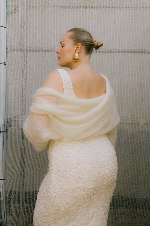 WRAP BOLERO Bridal Silk Mohair
