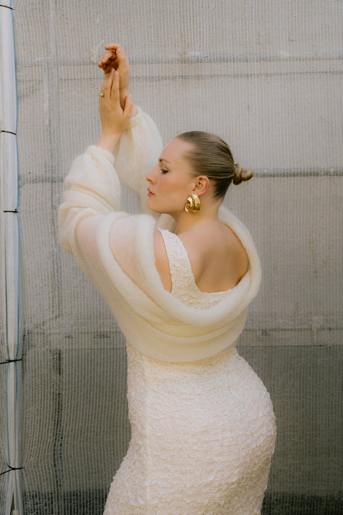 WRAP BOLERO Bridal Silk Mohair