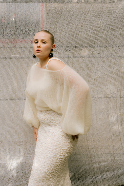 BLOUSE Silk Mohair Bridal Slip