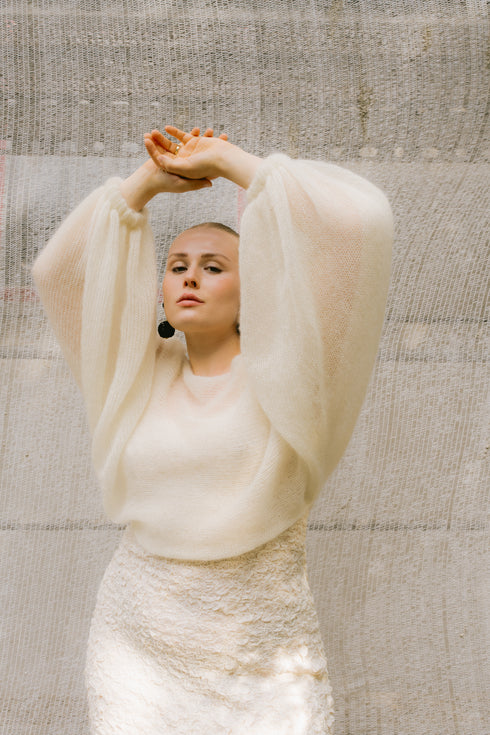 BLOUSE Silk Mohair Bridal Slip