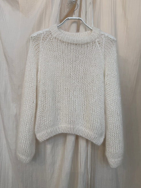 BIG SWEATER Embroidered Bridal Silk Mohair