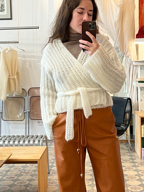 Wrap Cardigan Brioche