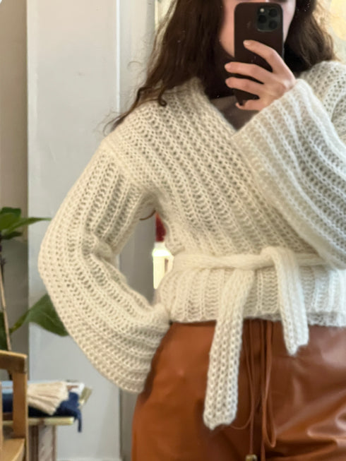 Wrap Cardigan Brioche